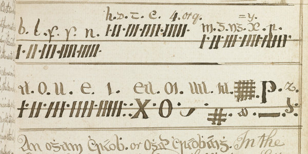 Extract from Ó Fearaoill Manuscript, page 21